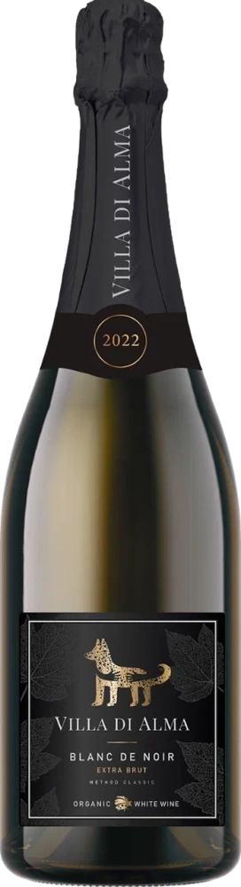 вилла ди альма блан де нуар 2022 вино игристое экстра брют белое 0,75 л (villa di alma blanc de noir extra brut 2022) фото - магазин Krasnikov Wine
