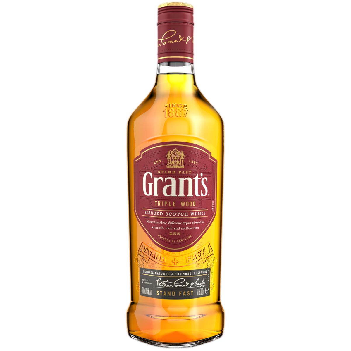 грантс трипл вуд виски шотландский купажированный 0,7 л (grant's triple wood 3 years old) фото - магазин Krasnikov Wine