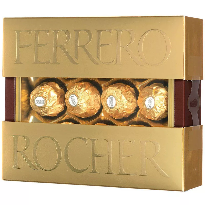 Ферреро Роше хрустящие конфеты из молочного шоколада 125 гр. (Ferrero Rocher 125 gr.)