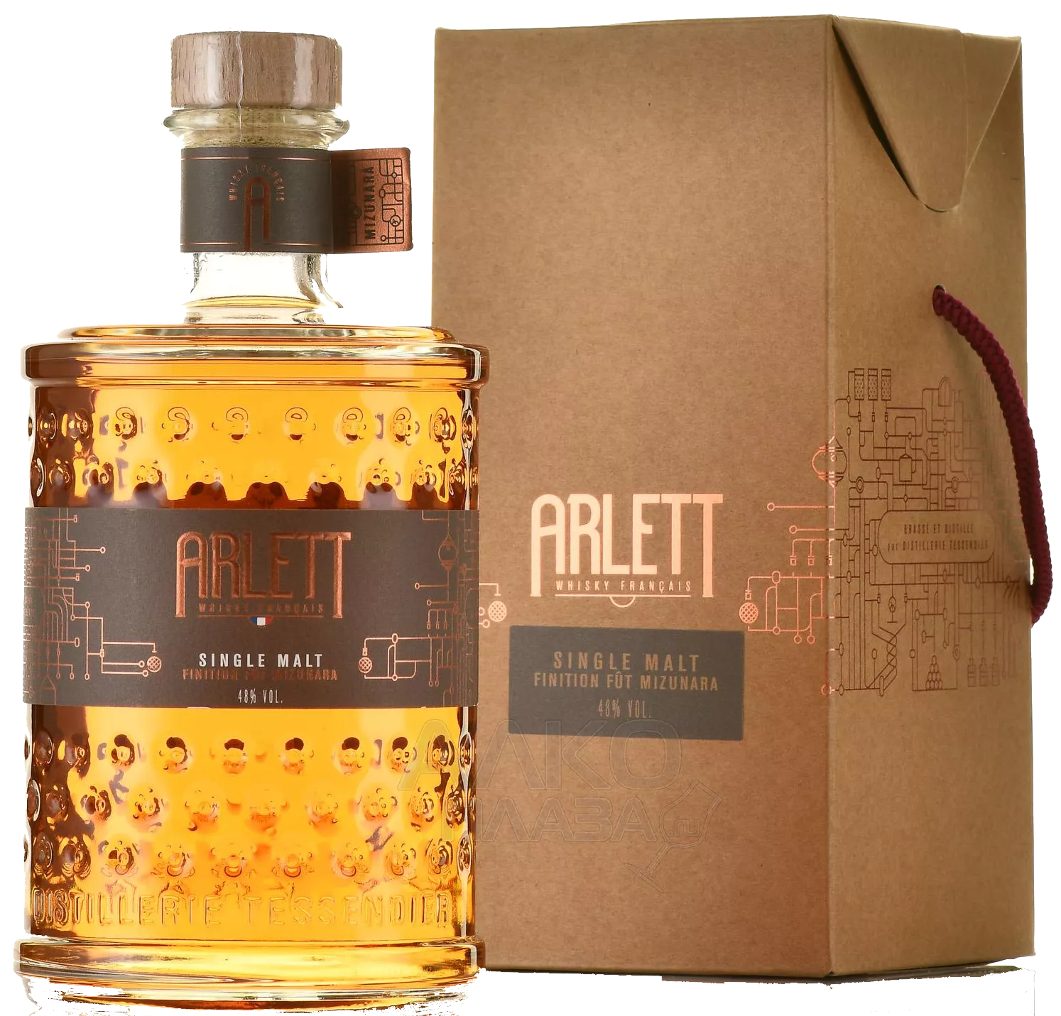 арлетт финисьон фу мизунара виски односолодовый в п/у 0,7 л (arlett single malt finition fut mizunara in gift box) фото - магазин Krasnikov Wine