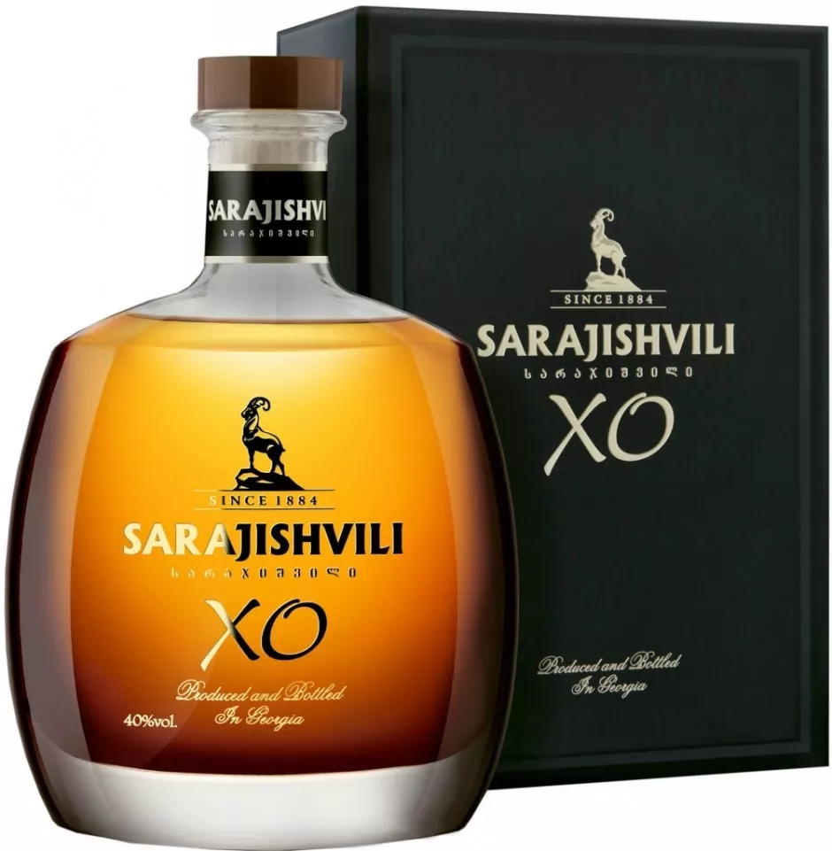 сараджишвили xo грузинский коньяк выдержка 10 лет в п\у 0,7 л (sarajishvili xo in gift box) фото - магазин Krasnikov Wine