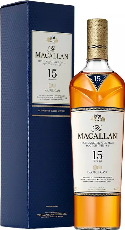 макаллан дабл каск 15 лет виски шотландский односолодовый в п/у 0,7 л (macallan double cask 15 years old gift box) фото - магазин Krasnikov Wine