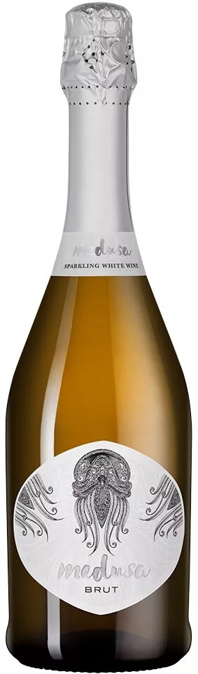 медуса вино игристое брют белое (medusa brut) фото - магазин Krasnikov Wine