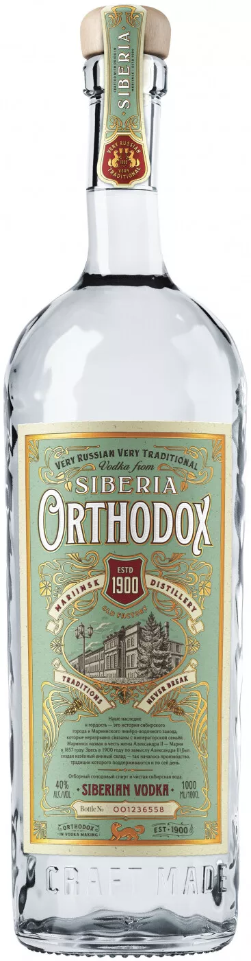 ортодокс водка 1 л (orthodox vodka) фото - магазин Krasnikov Wine