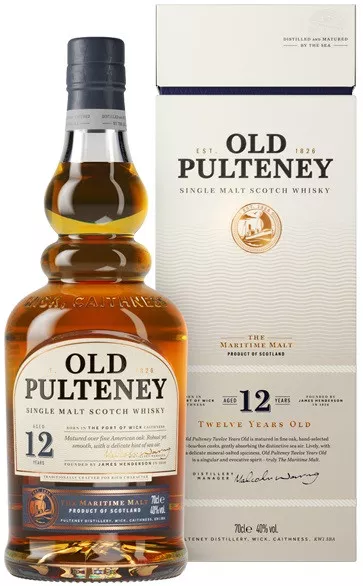 олд пултени виски односолодовый 12 лет в п\у (old pulteney 12 years old in gift box) фото - магазин Krasnikov Wine