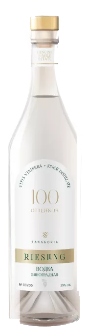 100 оттенков рислинг водка виноградная 0,7 л (fanagoria 100 ottenkov riesling) фото - магазин Krasnikov Wine