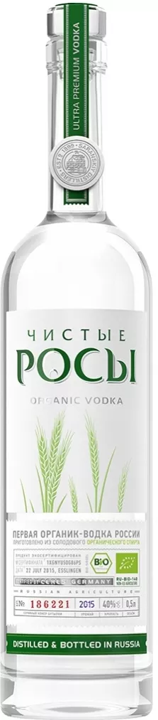чистые росы водка 0,5 л (vodka chisti rosi) фото - магазин Krasnikov Wine