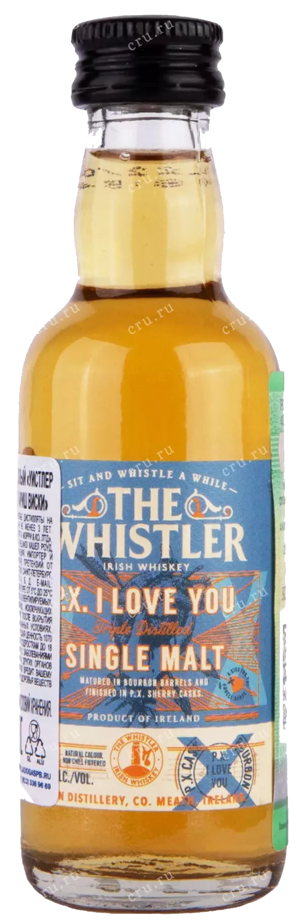 уистлер пи.икс. ай лав ю сингл молт айриш виски ирландский одосолодовый (the whistler p.x. i love you single malt)  фото - магазин Krasnikov Wine