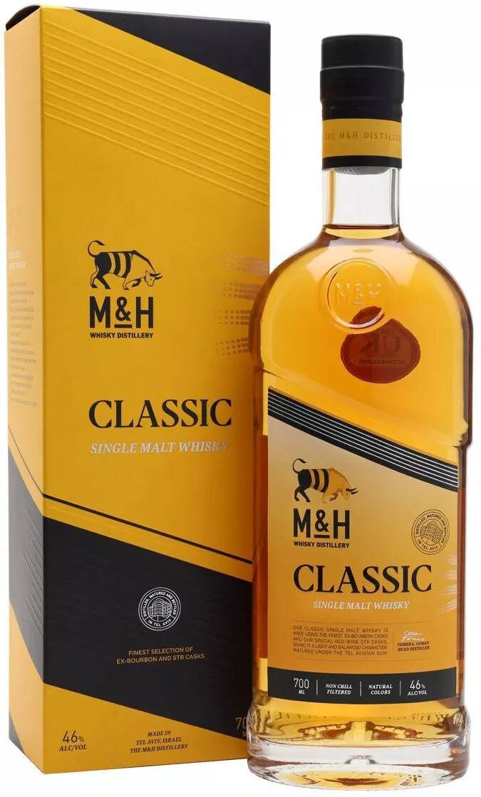 эм энд эйч классик виски израильский односолодовый в п\у (m&amp;h classic in gift box) фото - магазин Krasnikov Wine