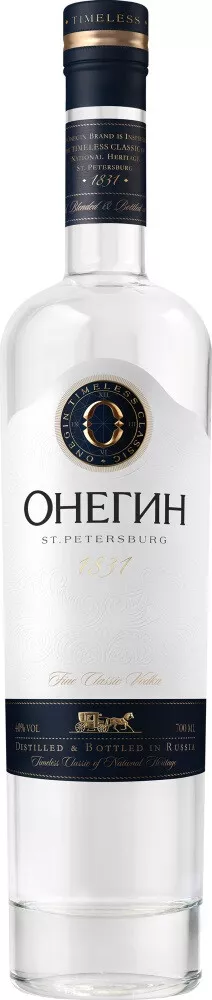 онегин водка 0,7 л (vodka onegin) фото - магазин Krasnikov Wine