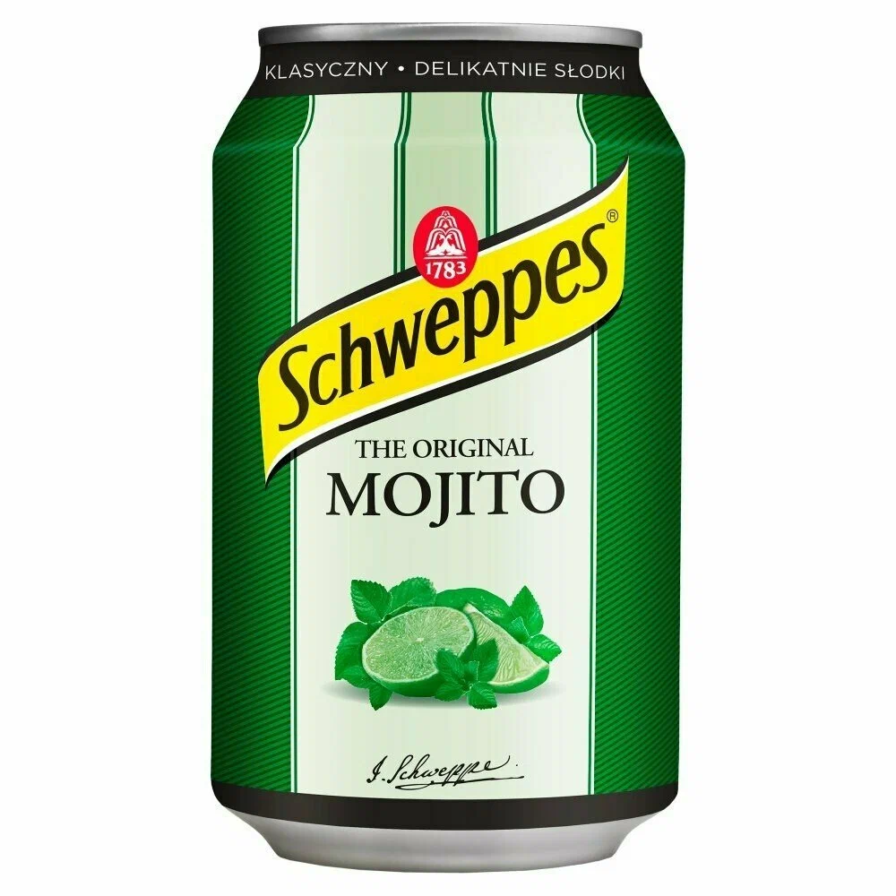 Швепс Мохито (Польша) ж/б 0,33 л. (Schweppes Mohito (Poland) in can 0,33 l.)