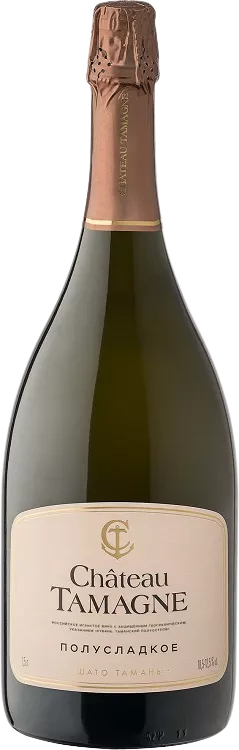 шато тамань вино игристое полусладкое белое 1,5 л (chateau tamagne semi-sweet blanc) фото - магазин Krasnikov Wine