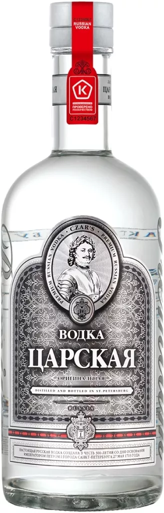 царская оригинальная водка 0,7л фото - магазин Krasnikov Wine