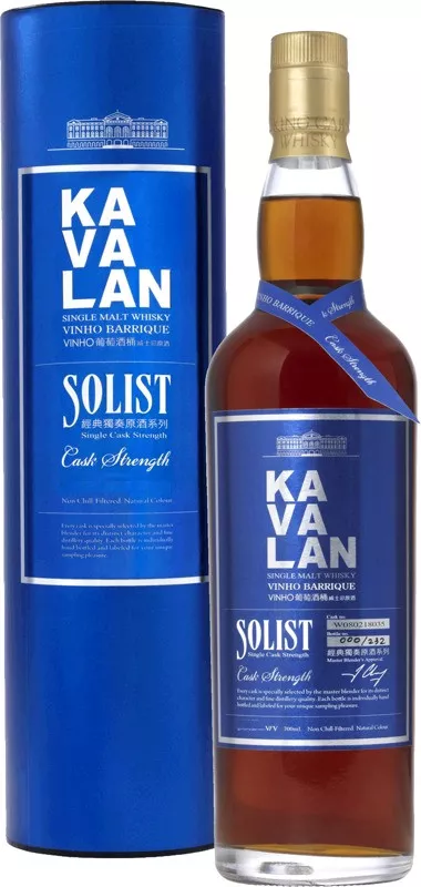 кавалан солист виньо баррик каск сингл каск стренгс виски в п\у (kavalan solist vinho barrique cask single cask strength single malt whisky gift box) фото - магазин Krasnikov Wine