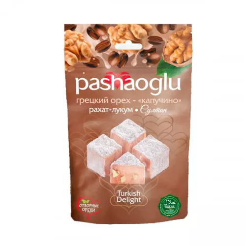 Pashaogly Рахат-Лукум грецкий орех - капучино 150гр.