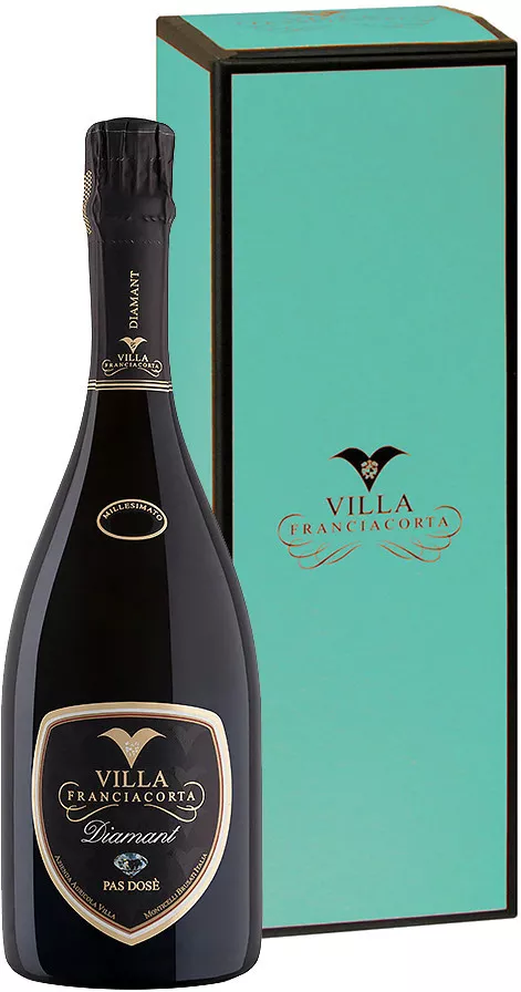 вилла франчакорта диамант па дозе ломбардия белое в п\у (villa franciacorta diamant pas dose franciacorta in gift box) фото - магазин Krasnikov Wine