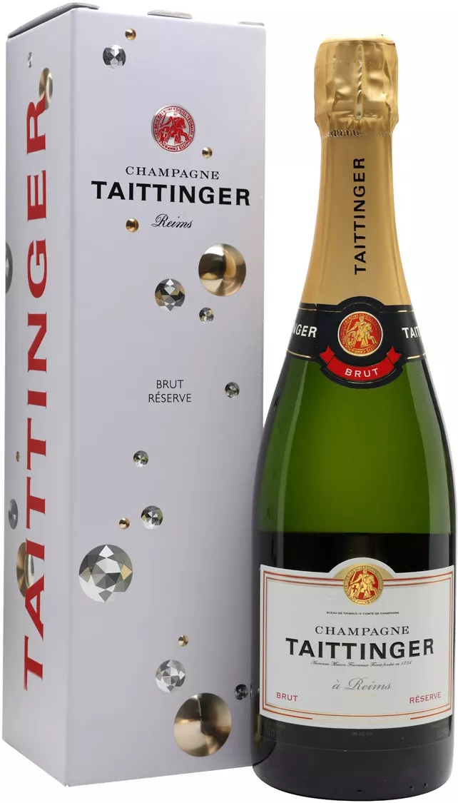 тэтенжэ брют резерв шампанское брют белое в п\у 0,75 л (taittinger brut reserve in gift box) фото - магазин Krasnikov Wine