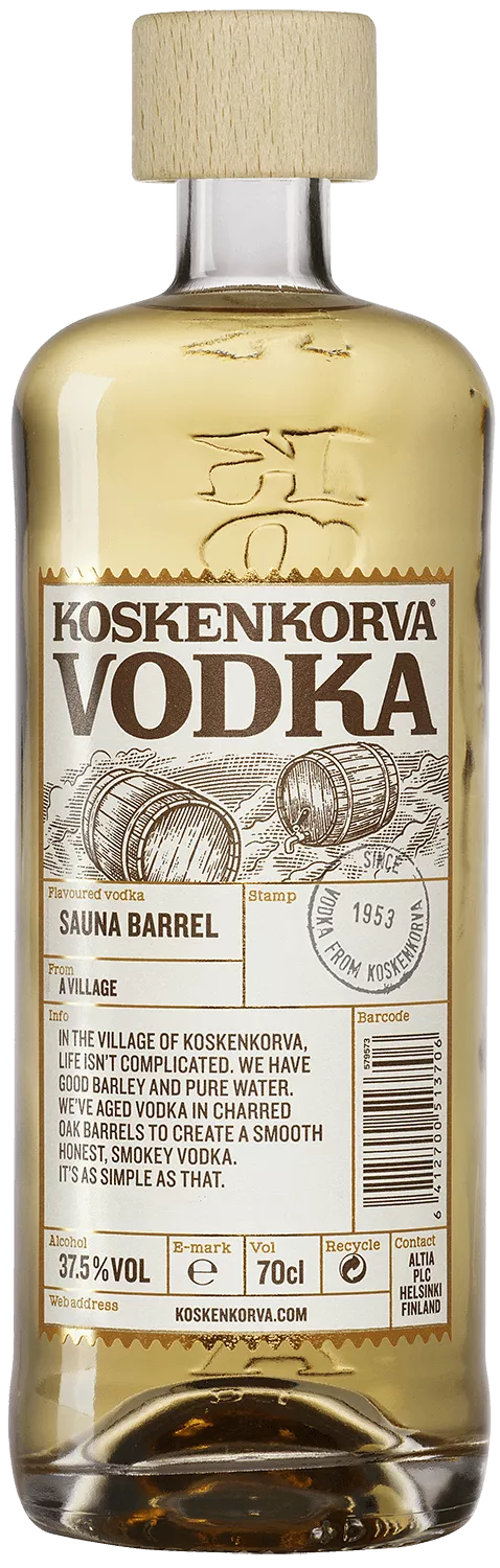 коскенкорва сауна баррел (koskenkorva sauna barrel) фото - магазин Krasnikov Wine