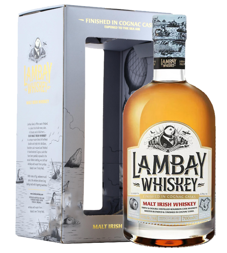ламбей молт айриш виски виски солодовый в п/у 0,7 л (lambay single malt irish whiskey in gift box) фото - магазин Krasnikov Wine