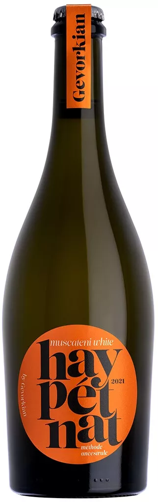 ай пет нат мускатени вино игристое экстра брют белое 2021 (gevorkian winery hay pet nat muscateni white 2021) фото - магазин Krasnikov Wine