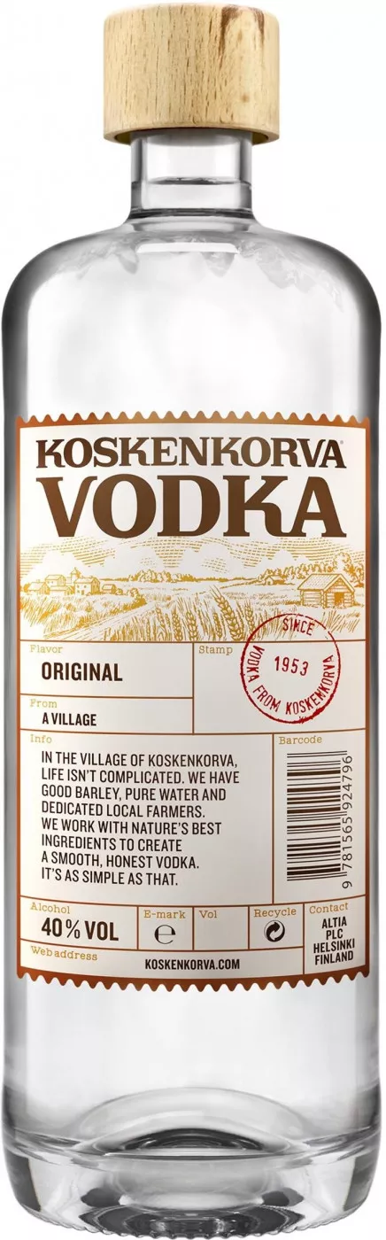 коскенкорва водка 0,5 л (koskenkorva original) фото - магазин Krasnikov Wine