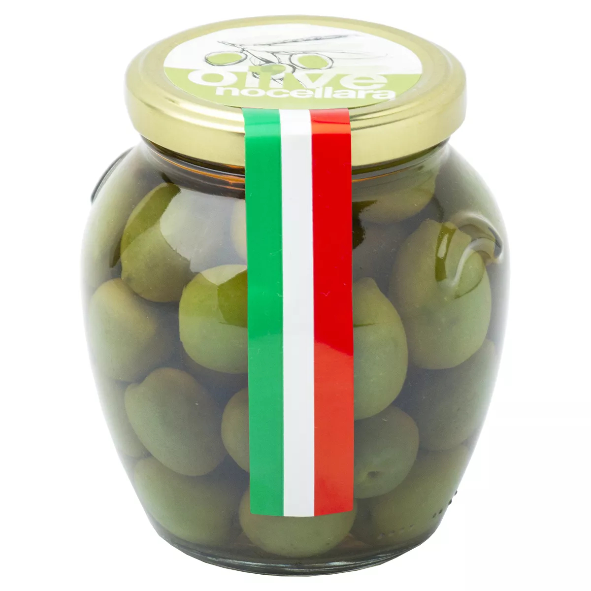 Cesoni Оливки зеленые с косточкой Ночеллара 290 гр.