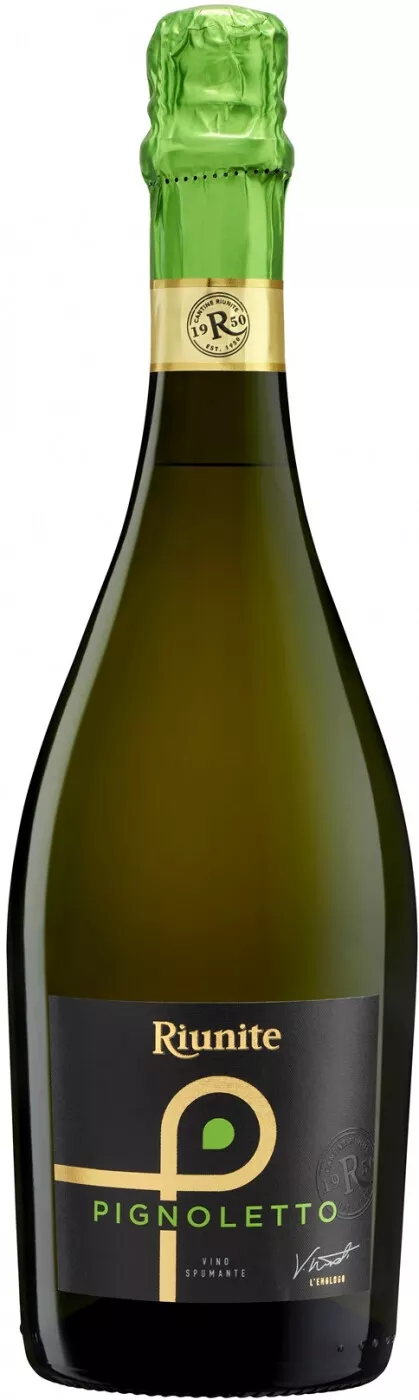 риуните пиньолетто вино игристое брют белое (riunite pignoletto brut) фото - магазин Krasnikov Wine