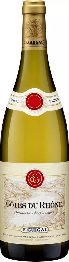 гигаль кот дю рон блан вино сухое белое 0,75 л (guigal cotes du rhone blanc) фото - магазин Krasnikov Wine