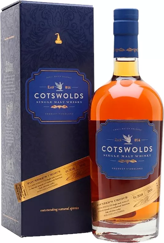 котсволдс фаундерс чойс виски шотландский односолодовый в п/у (cotswolds founder's choice in gift box) фото - магазин Krasnikov Wine