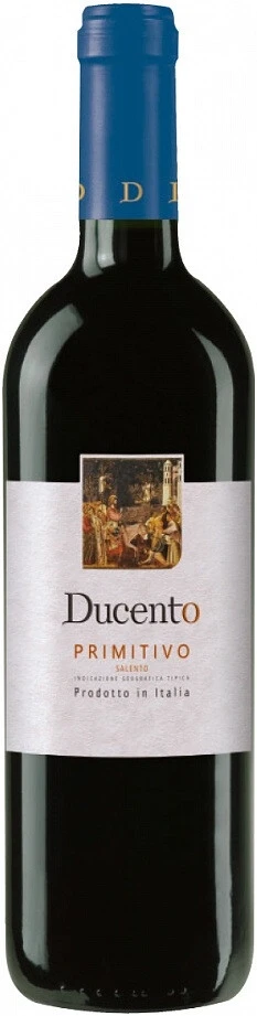 дученто примитиво вино полусухое красное 0,75 л (primitivo ducento) фото - магазин Krasnikov Wine