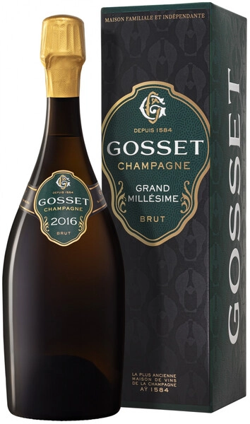 госсе гран миллезим вино игристое экстра брют белое в п/у 0,75 л (gosset grand millesime brut in gift box) фото - магазин Krasnikov Wine