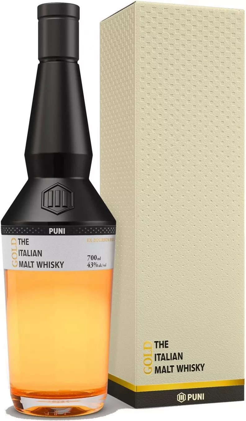 пуни голд виски итальянский односолодовый 0,7 л (puni gold gift box) фото - магазин Krasnikov Wine