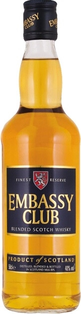 эмбасси клаб виски шотландский купажированный 0,5 л (embassy club blended scotch whisky) фото - магазин Krasnikov Wine