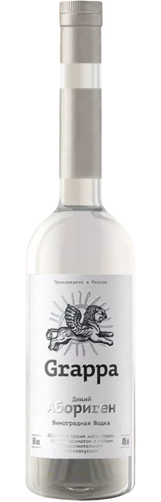 дикий абориген граппа водка виноградная 0,5 л (wild aborigine grappa) фото - магазин Krasnikov Wine