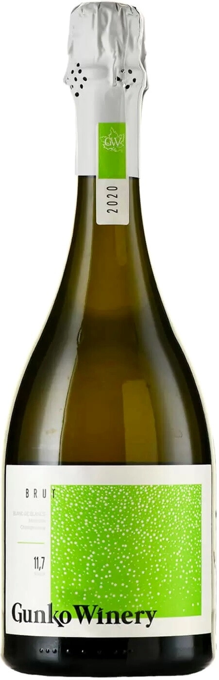 гунько вайнери блан де блан вино игристое брют белое 0,75 л (gunko winery blanc de blancs brut) фото - магазин Krasnikov Wine