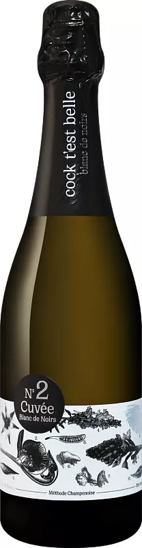 кок т'э бэль №2 блан де нуар вино игристое экстра брют белое (cock t’est belle blanc de noir cuvee №2) фото - магазин Krasnikov Wine