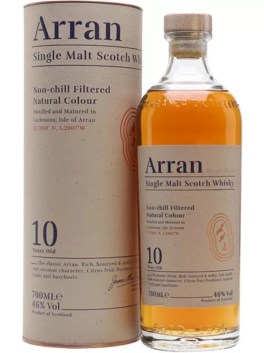 арран 10 лет виски шотландский односолодовый в п/у 0,7 л (arran single malt scotch whisky 10 y.o in gift box) фото - магазин Krasnikov Wine