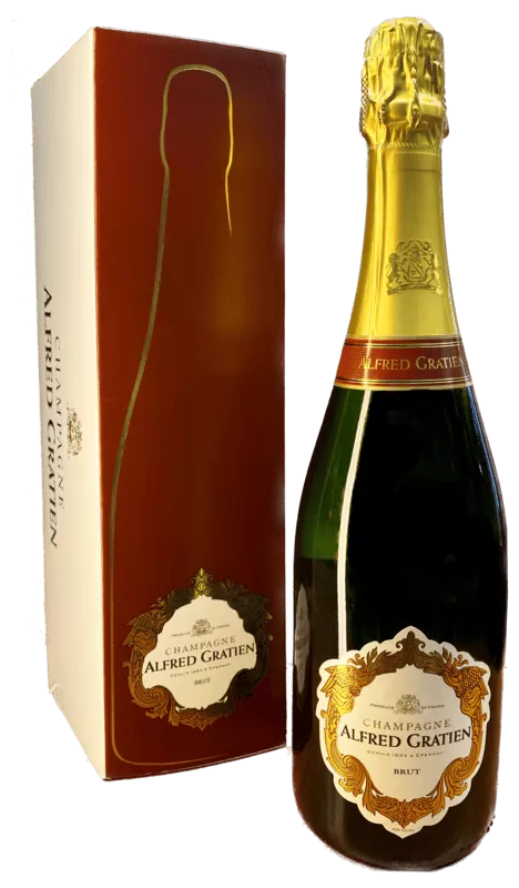 альфред грасьен брют вино игристое выдержанное белое в п\у 0,75 л (alfred gratien brut champagne aoc in gift box) фото - магазин Krasnikov Wine