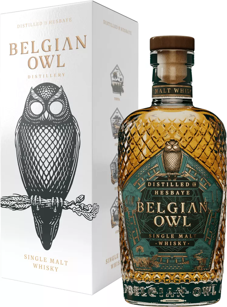 бельджиан оул сингл молт айдентити виски солодовый в п\у 0,5 л (belgian owl single malt identity in gift box) фото - магазин Krasnikov Wine
