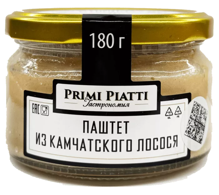 PRIMI PIATTI Паштет из камчатского лосося 180 г.