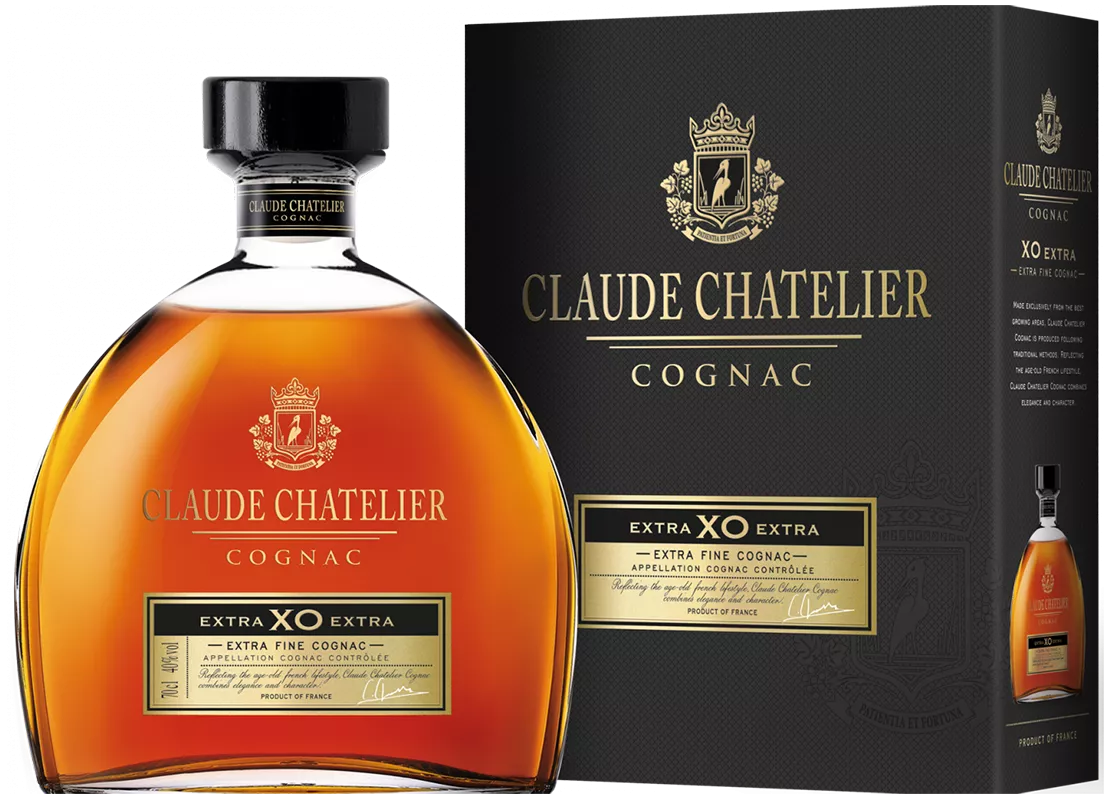 клод шателье хо экстра коньяк (claude chatelier x.o. extra in gift box) фото - магазин Krasnikov Wine