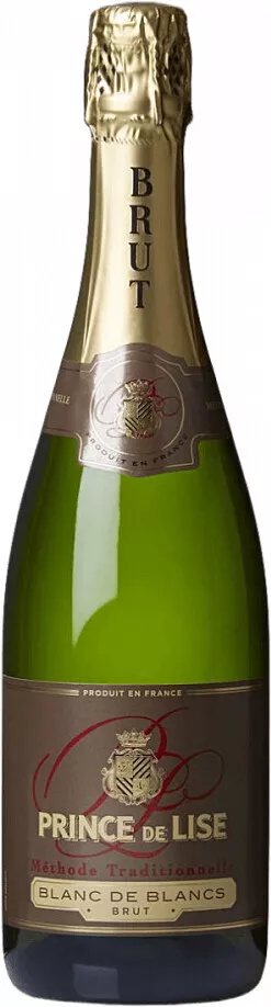 принс де лиз блан де блан метод традисьонель вино игристое брют белое (prince de lise blanc de blancs brut methode traditionnelle) фото - магазин Krasnikov Wine