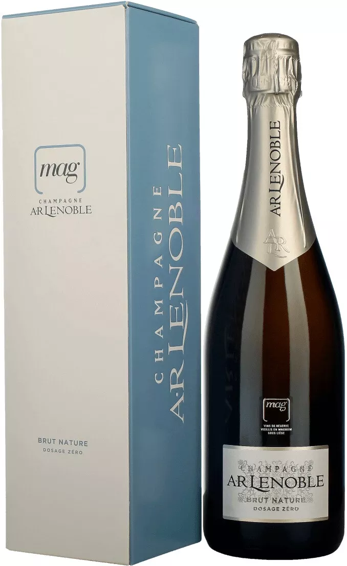ар ленобль шампань брют натюр вино игристое экстра брют белое в п\у (champagne ar lenoble brut nature in gift box) фото - магазин Krasnikov Wine