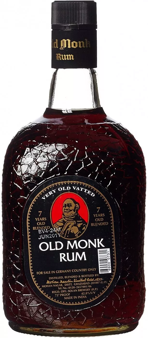 олд монк ром выдержанный 7 лет 0,75 л (old monk 7 years old) фото - магазин Krasnikov Wine