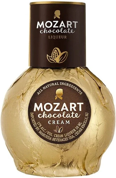 моцарт чоколейт крим ликер эмульсионный 0,05 л (mozart chocolate cream) фото - магазин Krasnikov Wine