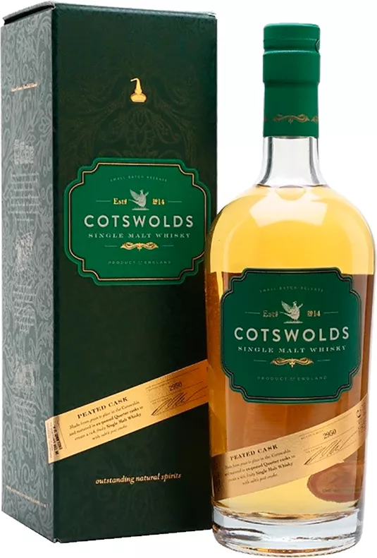 котсволдс питед каск виски шотландский односолодовый 0,7 в п/у ( cotswolds peated cask in gift box) фото - магазин Krasnikov Wine