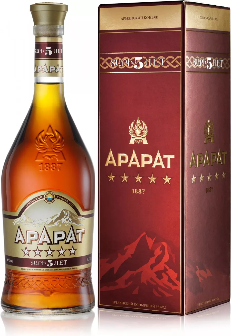 арарат 5 звезд коньяк (ararat 5 years old) фото - магазин Krasnikov Wine