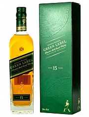 Фото Джонни Уокер Грин Лейбл виски солодовый 15 лет (Johnnie Walker Green Label 15 years old with box)