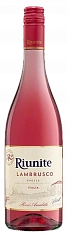 Фото Риуните ДОро вино игристое жемчужное полусладкое розовое (Riunite Lambrusco Rose)