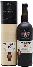 Фото Тэйлор’с 10 лет Тони Порт Крепленое вино крепкое красное в п/у (Taylor's Tawny Port 10 Years Old gift box)